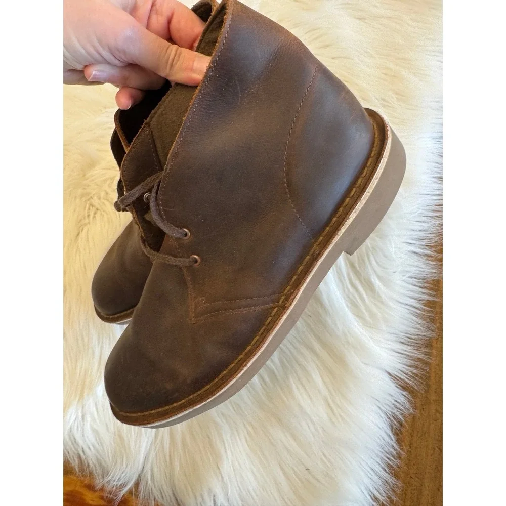 Clark's brown‎ leather boots size 8M